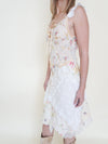 Patchwork Lace Dress Vintage Floral Patchwork Slip Dress Upcycle