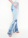 Star Patchwork Bell Bottoms Denim Vintage Upcycle Flared Jeans