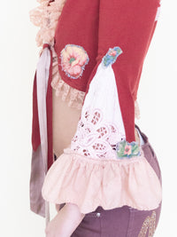 Floral Patchwork Cardigan Vintage Upcycle