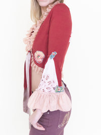 Floral Patchwork Cardigan Vintage Upcycle
