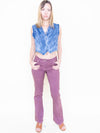 Angel Vest Upcycle Denim Cropped Vest