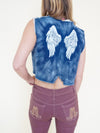Angel Vest Upcycle Denim Cropped Vest
