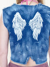 Angel Vest Upcycle Denim Cropped Vest