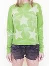 Starry Vintage Long Sleeve Upcycled Sweater Waffle Shirt