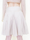 Gold Sequin Boho Skirt Pleated Midi Summer Cotton Skirt