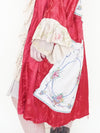 Floral Patchwork Duster Jacket Ruffle Silk Linen Belted Embroidered Silk