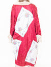 Floral Patchwork Duster Jacket Ruffle Silk Linen Belted Embroidered Silk