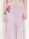 Floral Patchwork Skirt Long Cotton Boho Skirt Upcycled Vintage Skirt