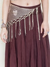 Butterfly Crochet Knit Boho Fringe Shawl Belt