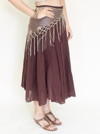 Butterfly Crochet Knit Boho Fringe Shawl Belt