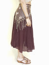 Butterfly Crochet Knit Boho Fringe Shawl Belt