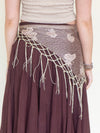 Butterfly Crochet Knit Boho Fringe Shawl Belt