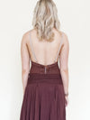 Floral Lace Bodysuit Bustier Top Hand Dyed Upcycle