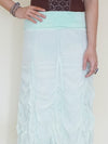 Ruched Skirt Boho Vintage Upcycled Maxi Skirt
