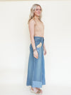Patchwork Denim Skirt Maxi Skirt Vintage Upcycled Vintage Skirt