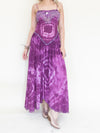 Desert Rose Tie Dye Lace Maxi Dress Corset Style Boho Hippie Dress Low Back