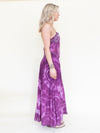 Desert Rose Tie Dye Lace Maxi Dress Corset Style Boho Hippie Dress Low Back