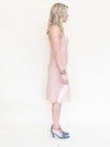Silk Lace Slip Dress Vintage Patchwork Floral Lace Bias Cut