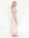 Ruffle Lace Corset Dress Off The Shoulder Upcycled Asymmetric Dress