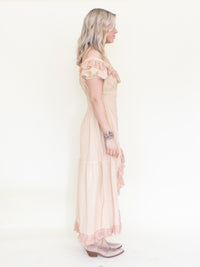 Ruffle Lace Corset Dress Off The Shoulder Upcycled Asymmetric Dress