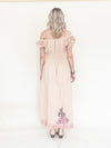 Ruffle Lace Corset Dress Off The Shoulder Upcycled Asymmetric Dress