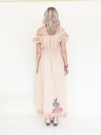 Ruffle Lace Corset Dress Off The Shoulder Upcycled Asymmetric Dress