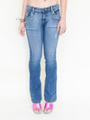 Embroidered Jeans Vintage Y2k Jeans Low Waisted Low Rise