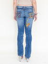 Embroidered Jeans Vintage Y2k Jeans Low Waisted Low Rise