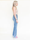 Patchwork Vintage 70's Jeans Denim Star Patchwork Flared Jeans High Waisted
