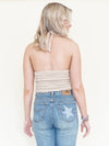 Patchwork Vintage 70's Jeans Denim Star Patchwork Flared Jeans High Waisted