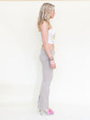 Angel Pants Low Waist Hand Painted Corduroy Vintage Upcycle