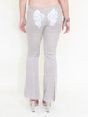 Angel Pants Low Waist Hand Painted Corduroy Vintage Upcycle
