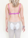 Angel Pants Low Waist Hand Painted Corduroy Vintage Upcycle