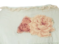 Reworked 70's Patchwork Floral Blouse Vintage 70's Reworked Blouse Ruffle Lace Crop Top
